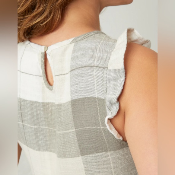 UpWest Easy Flutter-Sleeve Flannel Dress NWT UW2 - Picture 5 of 11